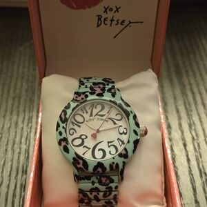 Betsey Johnson Animal Print Watch